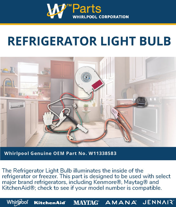Whirlpool Freezer Light Bulb - W11338583