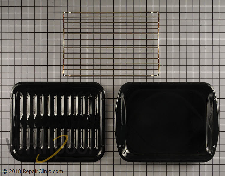 Whirlpool Range Broiler Pan and Roasting Rack Set - W10123240