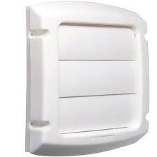 Dundas Jafine 4-Inch White Louvered Exhaust Cap - LC4WX