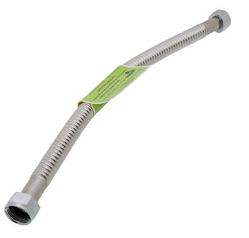 Falcon Stainless Water Heater Connector, 3/4-Inch FIP x 3/4-Inch FIP x 18-Inch - FF18