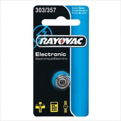Rayovac 303/357 Silver Oxide Watch Battery - 303/357-1ZMA
