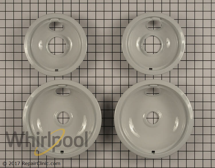 Whirlpool Gray Electric Range Drip Pan Set - 4396090