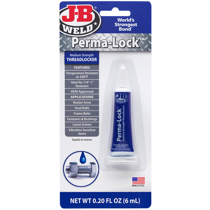 J-B Weld Blue Medium-Strength Threadlocker - 24206