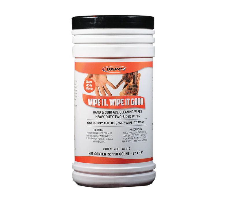 Vapco Wipe It Multi-Purpose Wipes - WI-110
