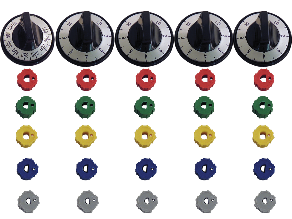 Supco Universal Electric Range Knob Kit, 5-Piece - RK103