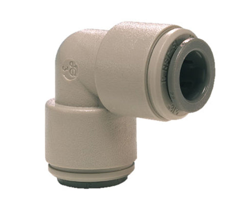 John Guest Gray Acetal Union Elbow, 1/4-Inch - PI0308S-US