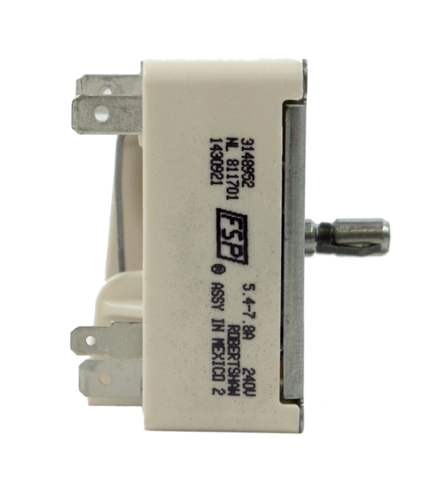 Whirlpool Range 6-Inch Surface Element Infinite Control Switch - WP3148952