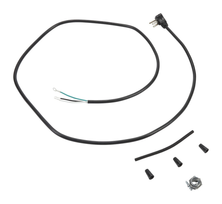 Whirlpool W10278923RP Dishwasher Power Cord Kit - 6-Foot Right-Angle 3-Wire 13A