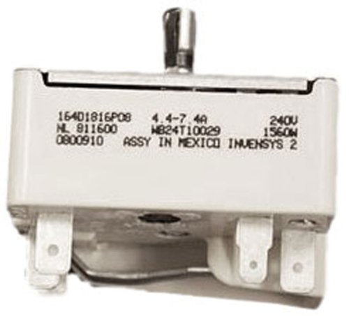 GE Appliances Range 6-Inch Surface Element Control Switch - WB24T10029