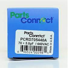 Parts Connect HVAC Dual Run Capacitor, 70 + 5 MFD, 440 VAC - PCRD705440A