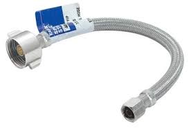 EZ-Flo Eastman Braided Stainless Toilet Supply Line, 3/8-Inch Compression x 7/8-Inch Ballcock, 12-Inch - 48088
