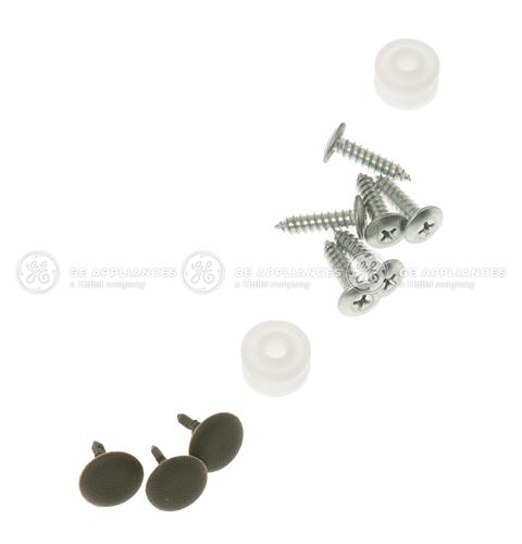 GE Appliances Refrigerator Stainless Handle Set with Hardware - WR12X34550