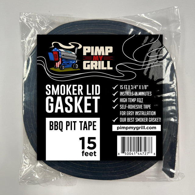 BBQ Grill Lid Gasket Seal Tape, 15 ft x 3/4 in - PMG-113