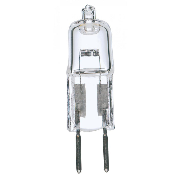 Satco 20W T3 Halogen Lamp, 12V, G4 Bi-Pin, Clear - S3120
