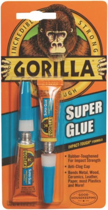 Gorilla Glue Super Glue, Two 3-Gram Tubes - 7800109