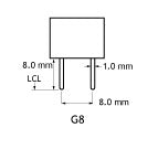 Satco 20W 120V G8 T4 Halogen Bi-Pin Bulb - S4610