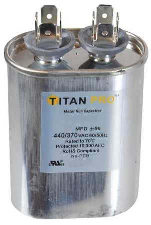 TOCF17.5 HVAC Run Capacitor, 17.5 MFD, 440/370V, Oval