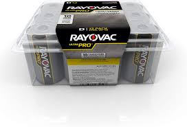 Rayovac Ultra Pro D Alkaline Batteries 12-Pack - ALD-12PPJ