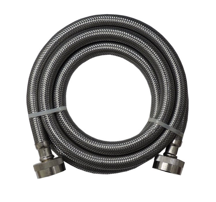 Supco Washer Fill Hose Set, Stainless Steel, 4 ft - 3804FFSS2