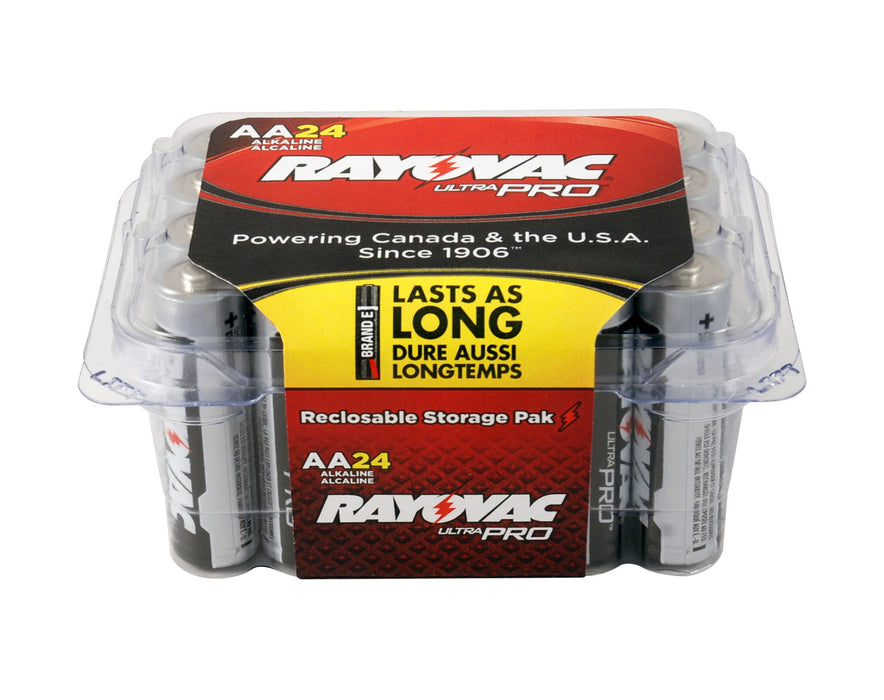 Rayovac Ultra Pro AA Alkaline Batteries 24-Pack - ALAA-24
