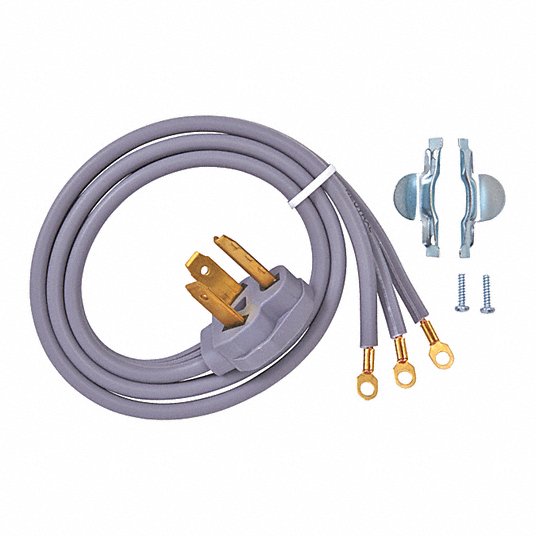 GE 4-Ft 3-Wire 30-Amp Dryer Power Cord - WX09X10002
