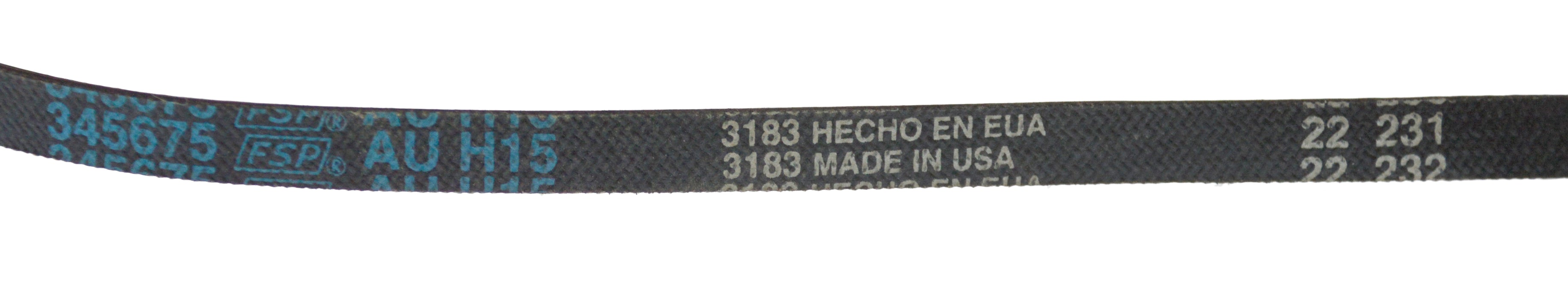 Whirlpool Dryer Drum Drive Belt - 3394652
