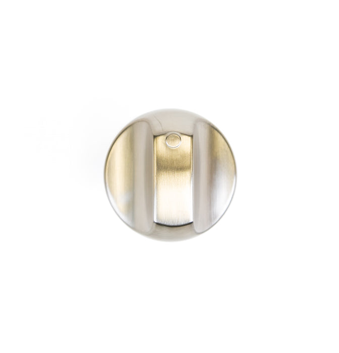 GE Appliances Stainless-Steel Look Gas Range Burner Control Knob - WB03K10265