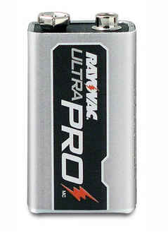 Rayovac Ultra Pro 9V Alkaline Batteries 6-Pack - AL-9V