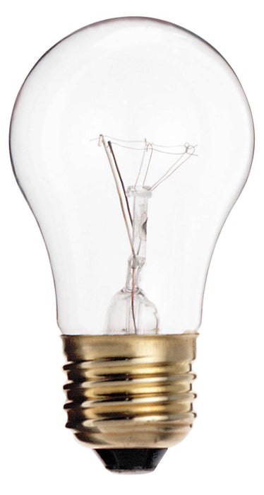 Satco 15W Clear A15 Medium Base Appliance Light Bulb 2-Pack - S3948