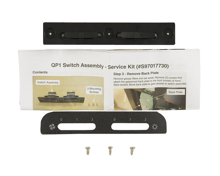 Broan-NuTone Black Range Hood Switch Assembly - S97017730