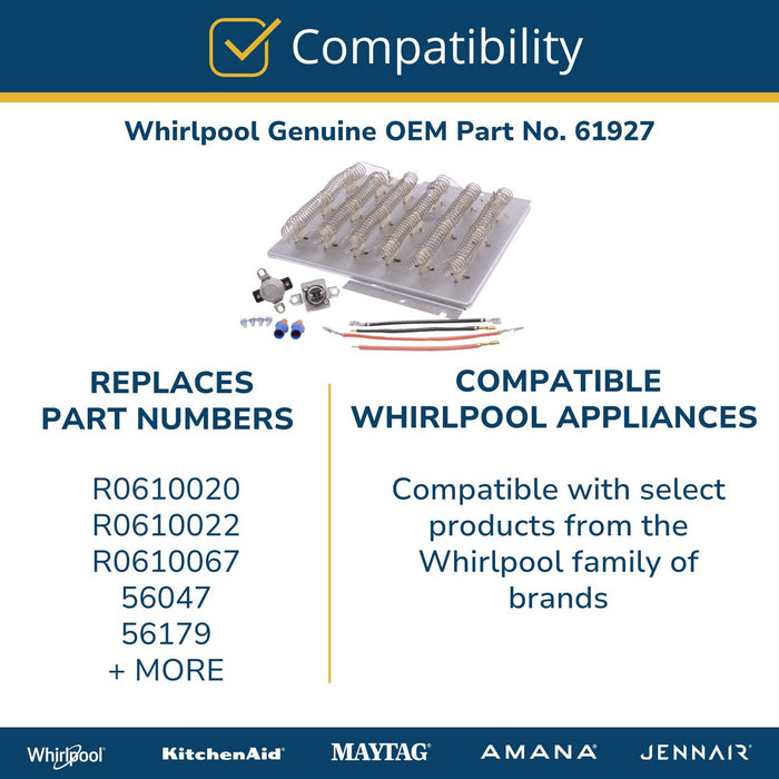 Whirlpool Dryer Heating Element - 61927