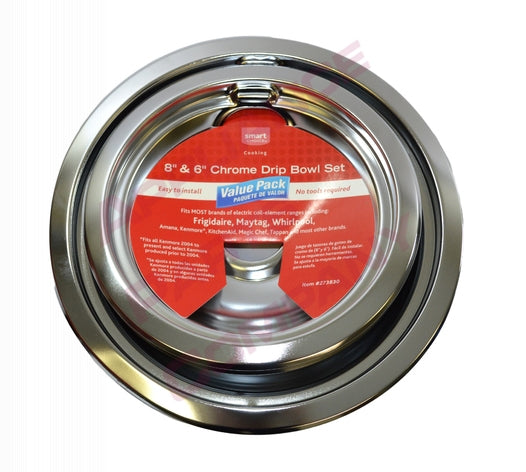 Electrolux Chrome Electric Range Drip Pan Set - L304458797