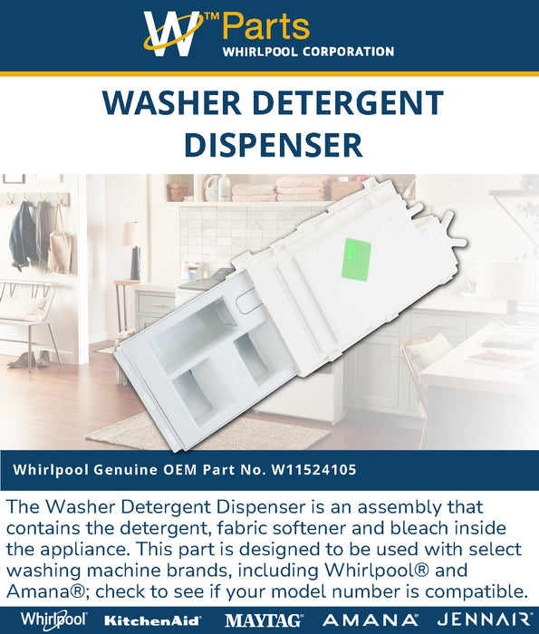 Whirlpool Washer Dispenser Drawer - W11524105