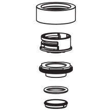 Moen Pullout Kitchen Faucet Collar and Nut Kit, Glacier - 101249W