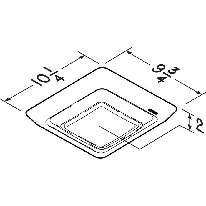 Broan FG600RGBS ChromaComfort Bathroom Exhaust Fan Upgrade Cover
