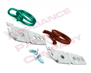 Whirlpool WPW10292152 Dishwasher Mounting Hardware Kit - 2 Brackets, Screws & Clamps
