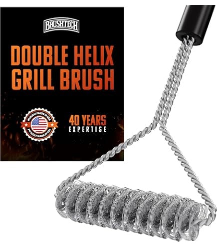 Brushtech 16-Inch Double-Helix Bristle-Free Grill Brush - B410C