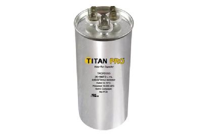 TRCF20 HVAC Run Capacitor, 20 MFD, 440/370V, Round