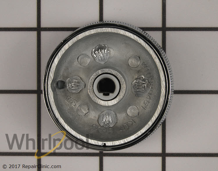 Whirlpool Silver Range Control Knob - WPW10437088