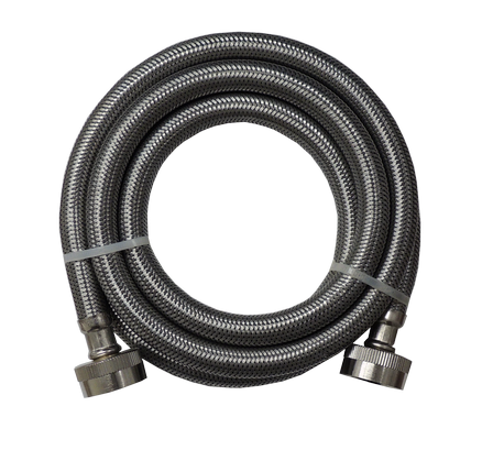 Supco Washer Fill Hose, Stainless Steel, 4 ft - 3804FFSS