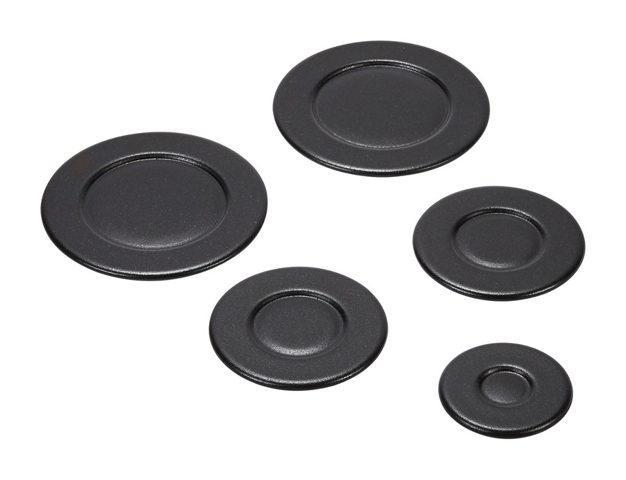 Whirlpool Black Cooktop Burner Cap Set of 5 - W10832694