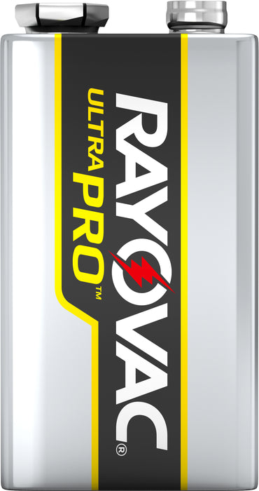 Rayovac Ultra Pro 9V Alkaline Batteries 6-Pack - AL-9V