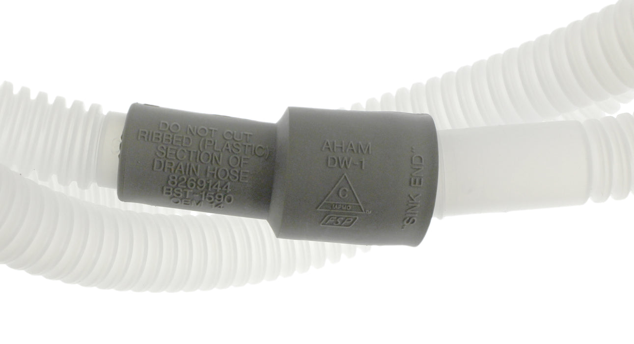 Whirlpool Dishwasher Drain Hose Extension, 6-1/2-Foot - 8269144A