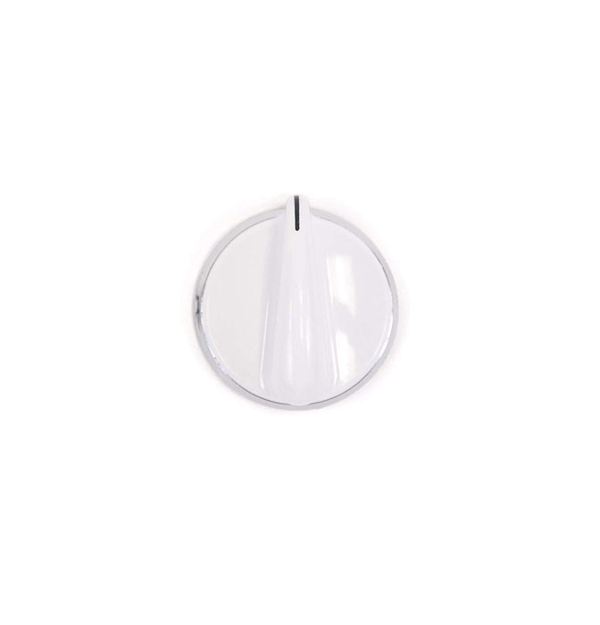 GE White Dryer Control Knob with Retaining Clip - WE01X20378