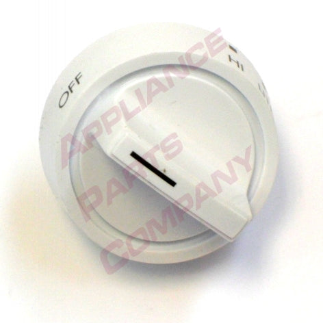 Frigidaire 316009046 White Gas Range Surface Burner Control Knob