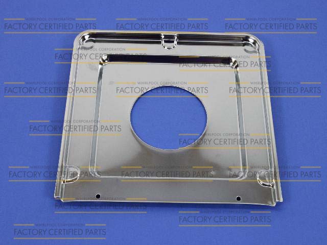 Whirlpool 9-1/4-Inch Square Chrome Range Drip Pan - W10259015