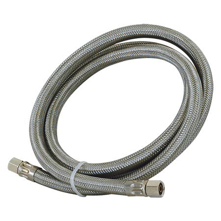 Eastman Refrigerator Ice Maker Supply Hose, 1 ft, 1/4 Compression - 48383