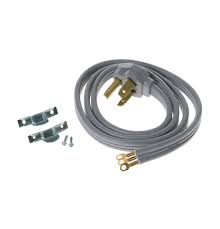 GE Appliances Universal Dryer Power Cord, 5-Foot, 30A, 3-Wire - WX09X10003