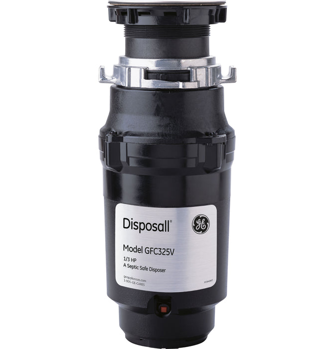 GE 1/3 HP Continuous Feed Garbage Disposal with Power Cord - GFC325N