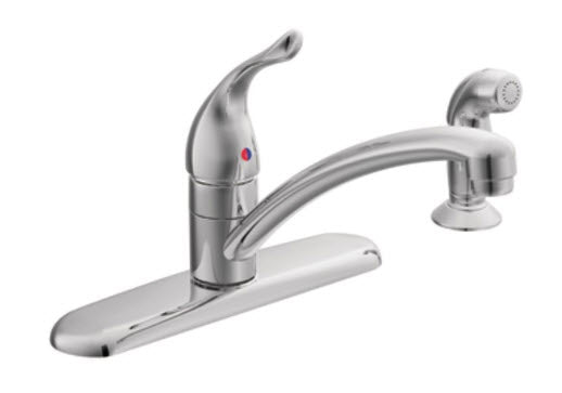 Moen Chateau 67430 Single-Handle Kitchen Faucet with Side Spray - 67430